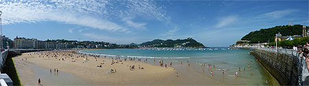 Plage San Sebastien panoramique