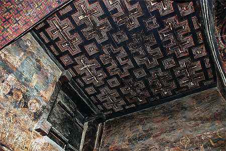 Plafond de l'�glise Yemrehanna Krestos
