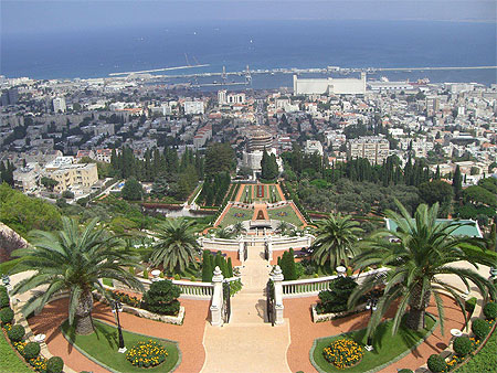 Ha�fa - Les jardins de Baha�s