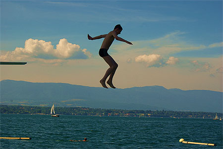 Saut plongeoir Gen�ve