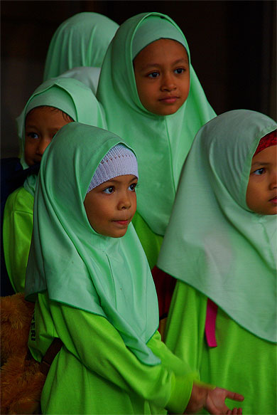 Ecoli�res musulmanes de Kuala Lumpur