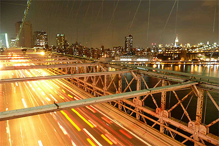 Brooklyn Bridge by night