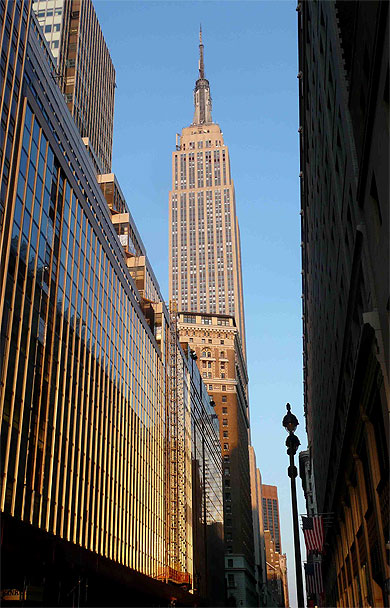 L' Empire State sous les derniers feux...