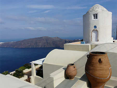 Sur les hauteurs de Fira
