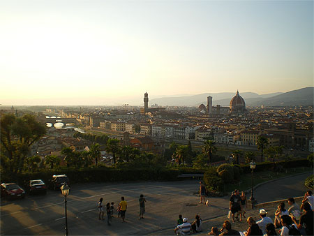 Coucher de soleil sur l'Arno