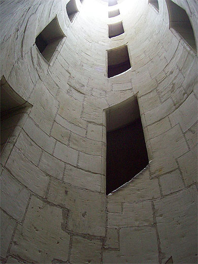 Escalier � double-r�volution : int�rieur