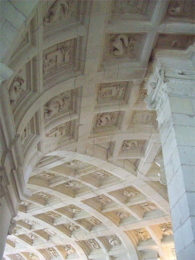 Plafond � caissons