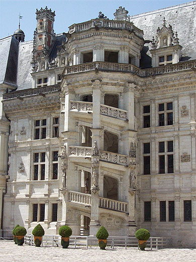 Aile Fran�ois Ier : l'escalier