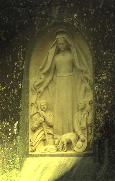 Sculpture dans la roche