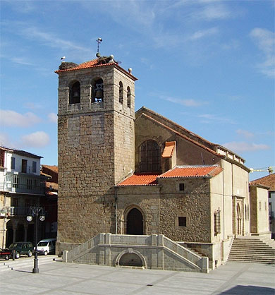 �glise de Bejar et ses cigognes - salamanca