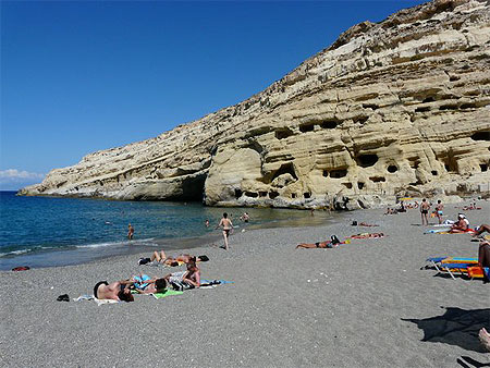 Plage de Matala
