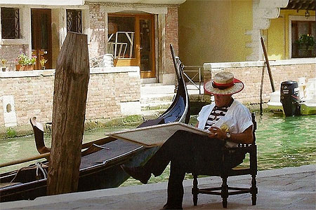 Le repos du gondolier