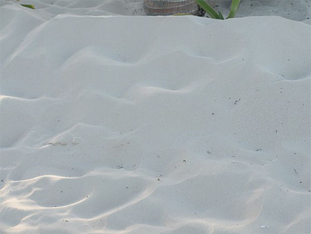 Sable fin sur la plage de Punta Cana