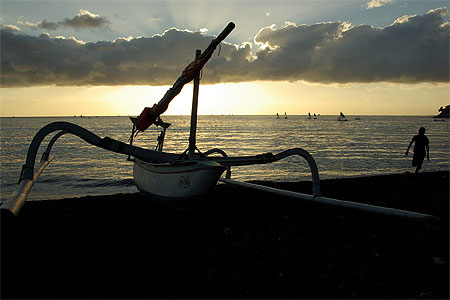 Sunset in Amed, Bali