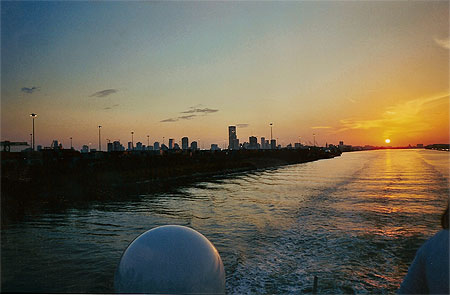 Coucher de soleil sur miami!