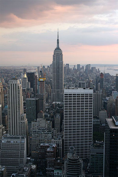 Vue sur l'Empire State Building