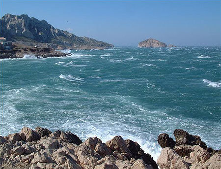 Gros temps sur le Tiboulen de Ma�re