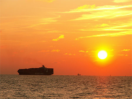 Le Havre soleil couchant