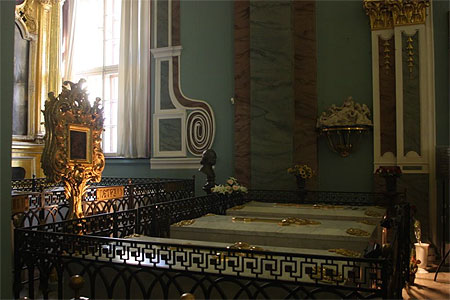 Nécropole des Romanov - Collégiale Pierre et Paul - Tombeau de Pierre Le Grand