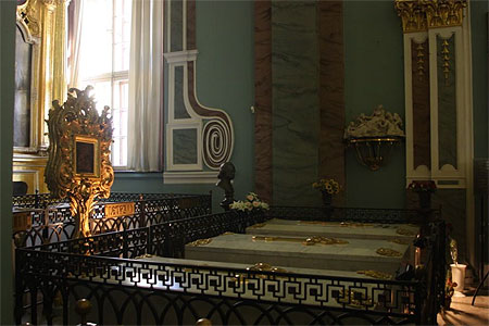 N&eacute;cropole des Romanov - Coll&eacute;giale Pierre et Paul - Tombeau de Pierre Le Grand
