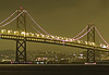 Le Bay Bridge de nuit