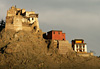 Coucher de soleil sur le palais royal de Leh