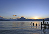 Coucher de soleil sur le lac Atitlan