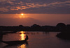 Coucher de soleil sur la lagune
