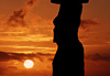 Coucher de soleil sur l�ile de P�ques