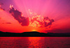 le coucher de soleil