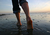 Les pieds dans l�eau