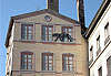 Une panth�re et un gu�pard se baladent en ville