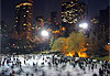 La patinoire de Central Park, la nuit