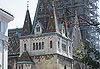 Budapest (depuis Buda, alentours du ch�teau, vue sur Pest )