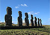 Les 7 Moai de l�ahu Akivi