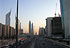 Sheikh Zayed Road au cr�puscule