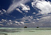 Bungalows perdus dans le lagon