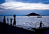 Coucher de soleil sur le lac Malawi