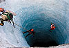 Un puits de glace en Islande