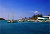 La marina de Bimini, Bahamas