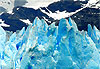 Glace bleue