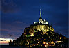 Mont Saint-Michel au coucher du soleil