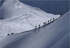 Alpinistes en direction de l�aiguille du Midi