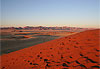 Coucher de soleil sur le d�sert du Namib