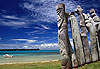 Totems face au lagon