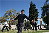 Partie de foot sur l�Esplanade des Mosqu�es