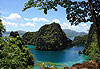 Vue sur le lagon depuis l�Ile de Coron 