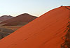 Randonneurs sur les dunes