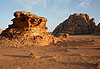 Avant la tomb�e de la nuit dans le Wadi Rum