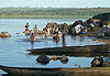 Baignade et lessive au fleuve